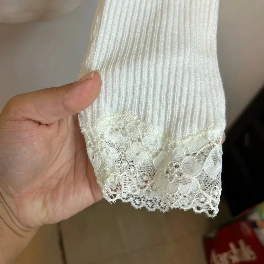 Free People To The West Fitted Lace Top